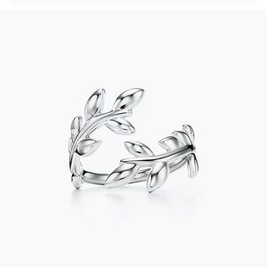 Tiffany Olive Leaf Ring Silver